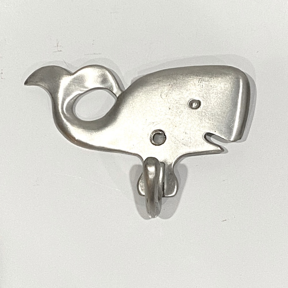 Vintage 1987 Seagull Fine Pewter Wall Whale Hook